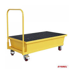 Pallet chống tràn bằng thép có thể di chuyển